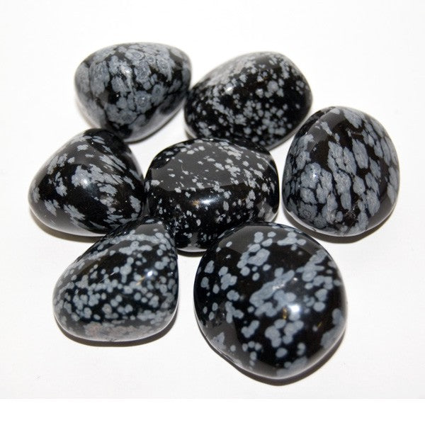 Snowflake Obsidian Tumble Stone Single pc