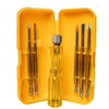 Toolkit Combo - 5 Blades Combination Screw Driver Set with Tester + 2 in 1 Screwdriver Philips and slotted Head Blade Size: 6 x 100 mm-ht13