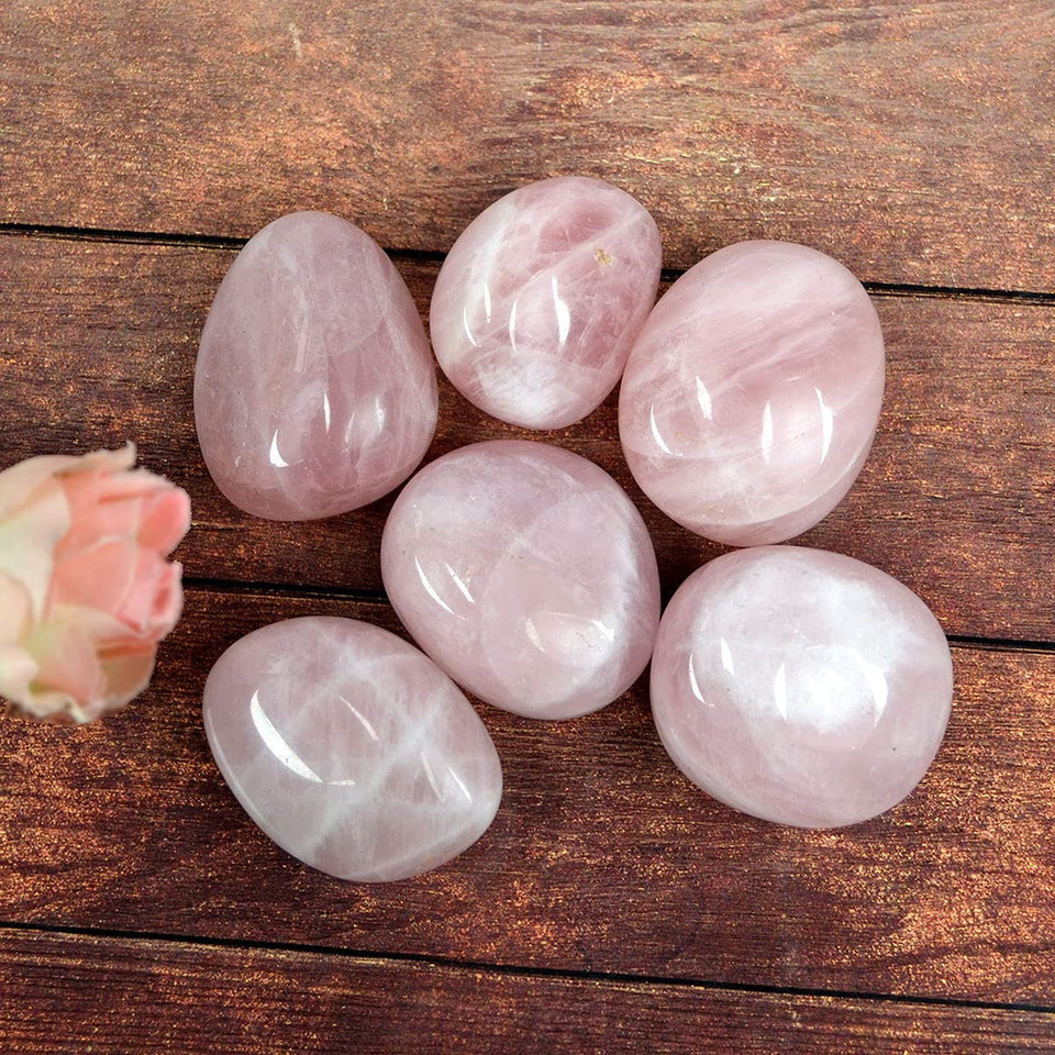 Rose Quartz Tumble Stone Single pc