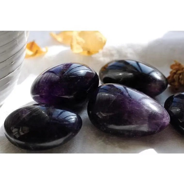 Amethyst Dark Tumble Stone Single pc