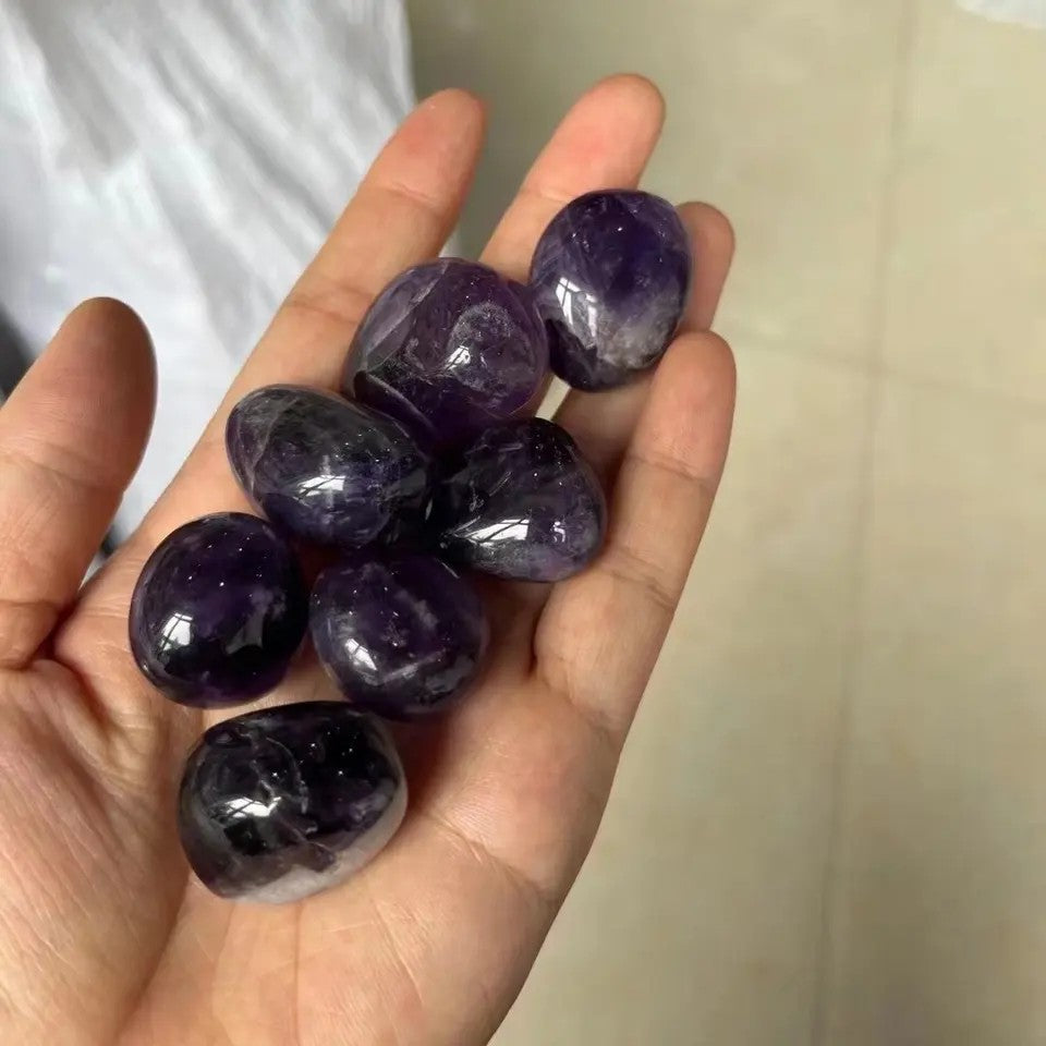 Amethyst Dark Tumble Stone Single pc