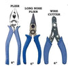 Hand ToolKit Combo - Combination Plier + Nose Plier + Wire Cutter-ht17