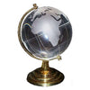 New Crystal Globe With Golden Stand for Success Good Luck and Prosperity - Feng Shui Item