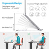 Slim and Light Foldable & Adjustable Portable Laptop Plastic Stand For Laptop - correct your posture while working