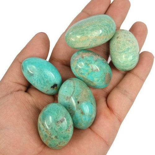 Amazonite Crystal Tumble Stone Single pc