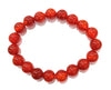 Carnelian Gemstone Reiki Crystal Round Bead Bracelet Semi Precious Gemstone for Good luck