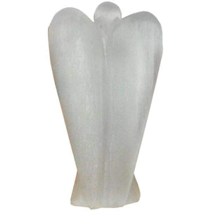 Selenite Lucky Angel for Reiki Crystal Stone Healing Therapy Natural Crystal Stone Angel Size 2 Inch approx.