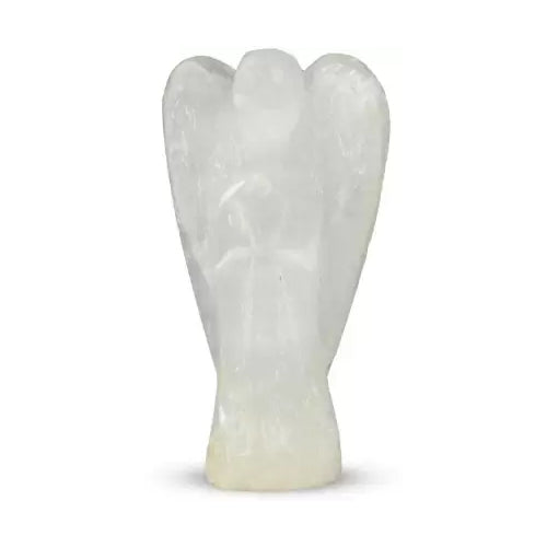 Selenite Lucky Angel for Reiki Crystal Stone Healing Therapy Natural Crystal Stone Angel Size 2 Inch approx.