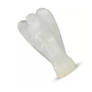 Selenite Lucky Angel for Reiki Crystal Stone Healing Therapy Natural Crystal Stone Angel Size 2 Inch approx.