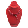 Watermelon Quartz Jaap Mala Rosery for Pooja and Astrology (108+1 Beads; Bead Size : 6 mm)