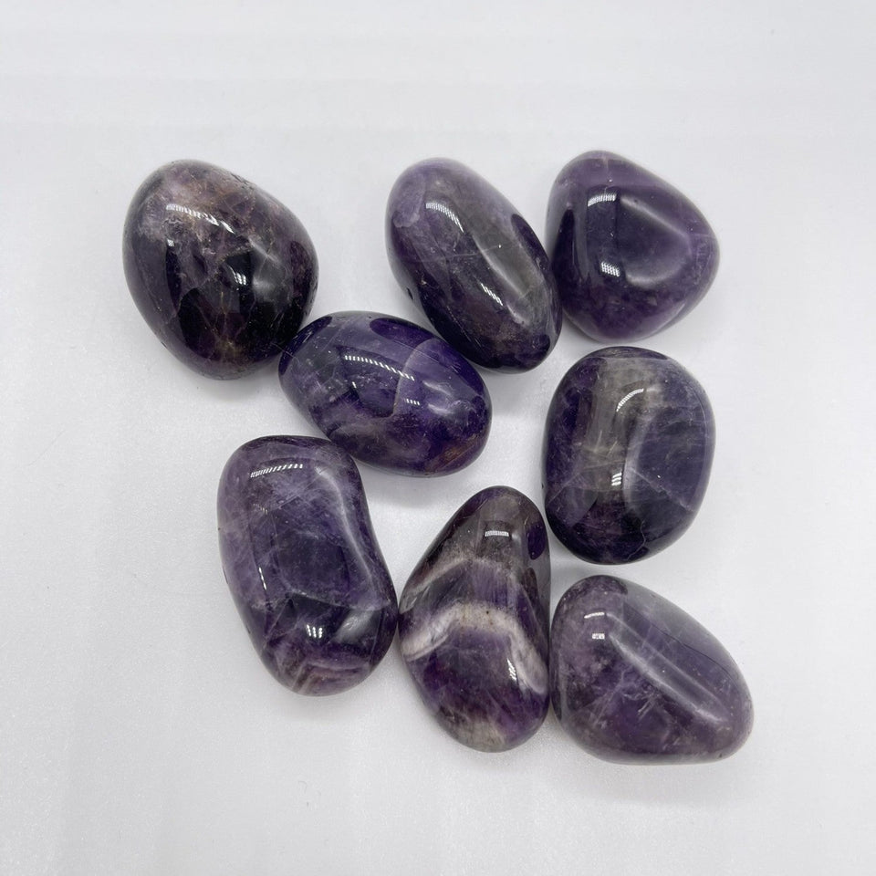 Dark Amethyst Small Crystal Tumble Stone Single pc