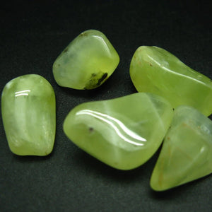 Prehnite Crystal Tumble Stone Single pc