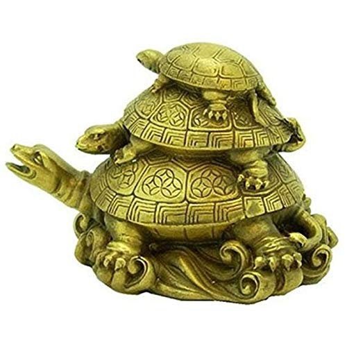 Three Tiered Tortoises for Health Wealth and Luck- Feng Shui Vastu for office & Home