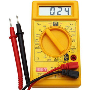 Saleshop365® Digital Multimeter Large Digit LCD - Transistor Multi meter - halfrate.in