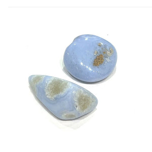 Blue lace Agate Tumble Stone Single pc