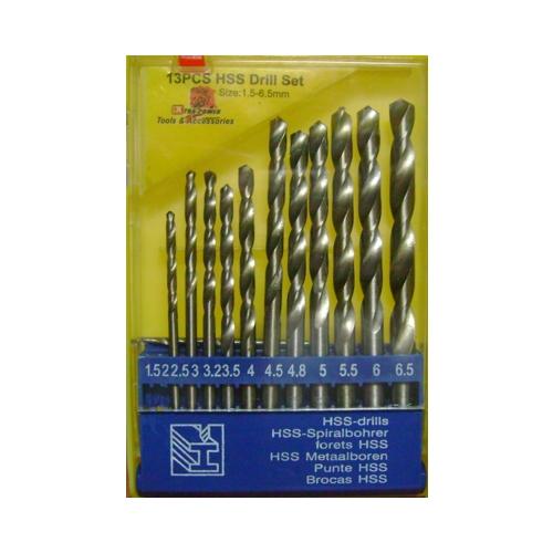 Saleshop365® Drill Bits 13Pcs HSS Twist Drills High Speed Steel Bits - halfrate.in