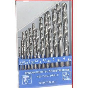 Saleshop365® Drill Bits 13Pcs HSS Twist Drills High Speed Steel Bits - halfrate.in