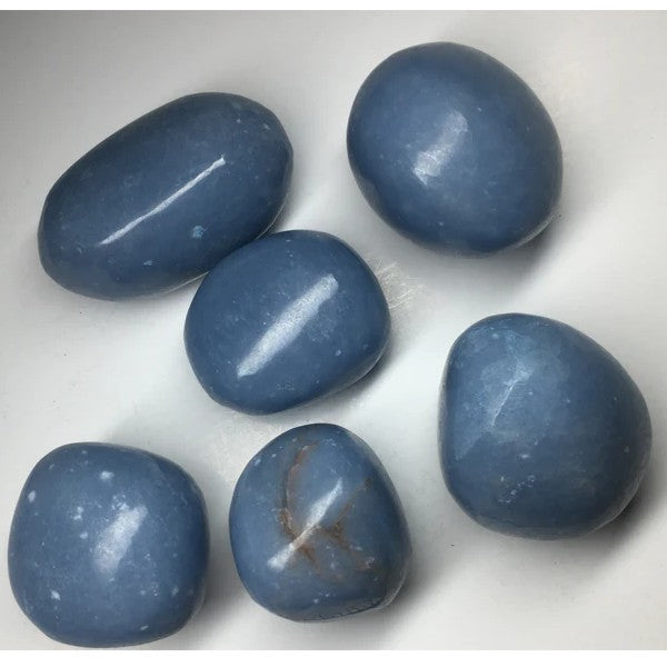 Angelite Gemstone Tumble Stone Single pc