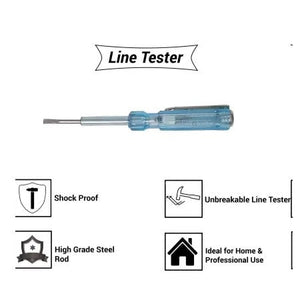 Hand Tool Kit - Plier, Claw Hammer, 2in1 Screwdriver, Wire Cutter, Measuring Tape, Line Tester, Electrical Tape, Paper Cutter-ht33