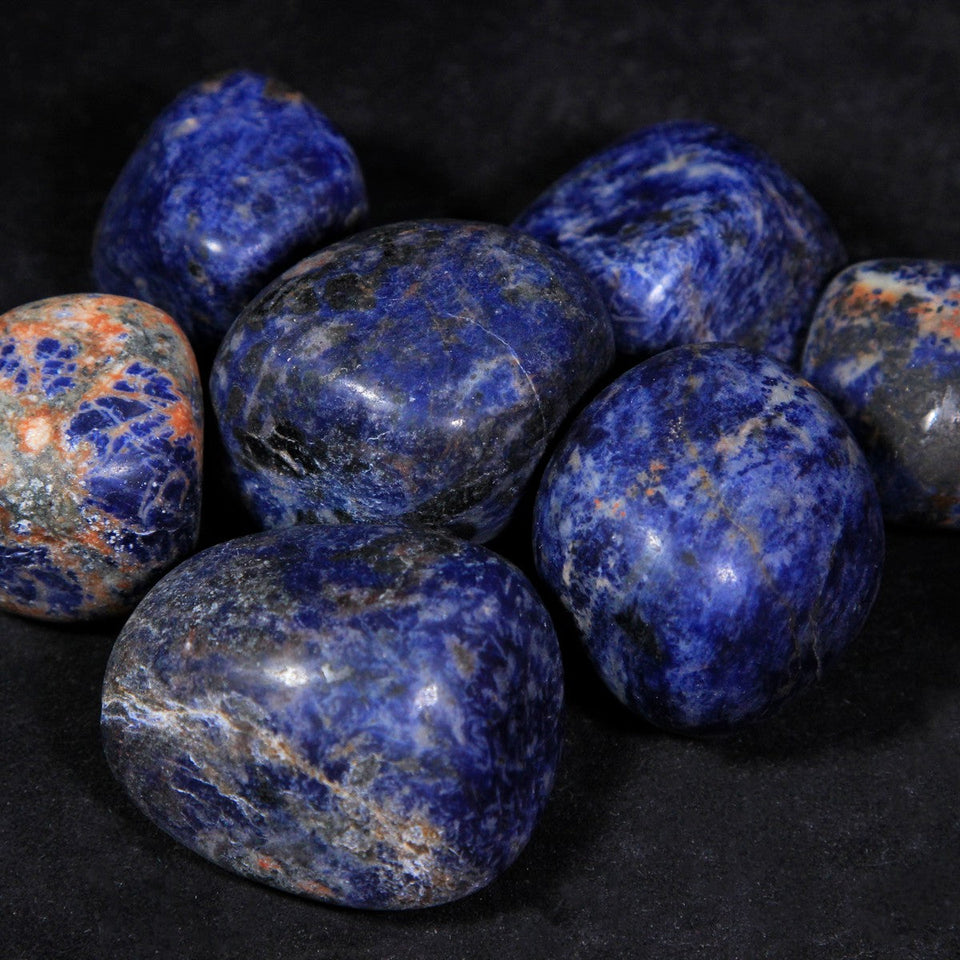 Sodalite Gemstone Tumble Stone Single pc