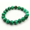 Malachite Bracelet Natural Crystal Healing Bracelet Gemstone Jewellery Beaded Stone Bracelet for Men & Women, Bead Size 10 mm