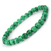 Malachite Bracelet Natural Crystal Healing Bracelet Gemstone Jewellery Beaded Stone Bracelet for Men & Women, Bead Size 6 mm