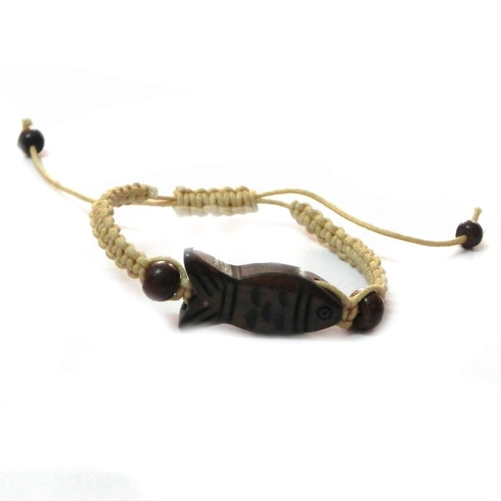 New Feng Shui Beige String Fish Bracelet For Good Fortune And Wealth