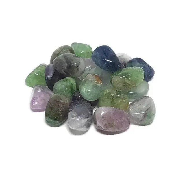 Natural Multi Fluorite Gemstone Tumble Stone