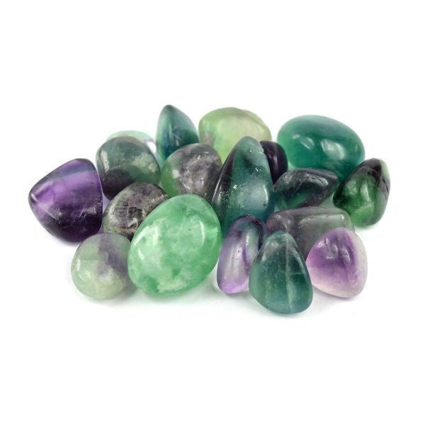 Natural Multi Fluorite Gemstone Tumble Stone