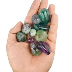 Natural Multi Fluorite Gemstone Tumble Stone