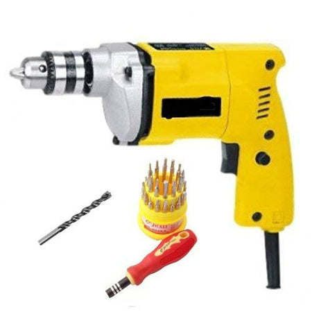 Saleshop365® 10mm Drill Machine With 31 pcs Toolkit and 1 masonry Bit - halfrate.in