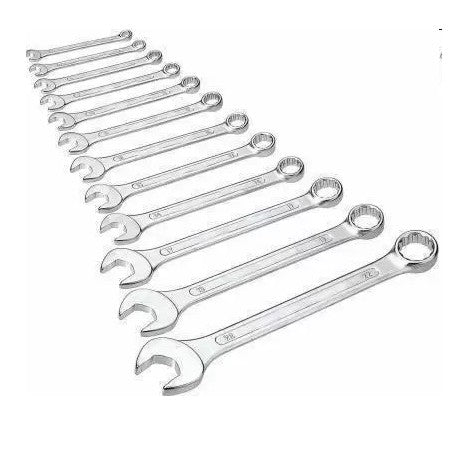 Hand Toolkit Combo - Combination Plier Hand Tools And 12 pcs Long Combination Spanner Set-ht4