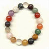 Navratna Multistone Bracelet Natural Crystal Stone Bead Bracelet Round Shape for Reiki Healing and Crystal Healing Stone