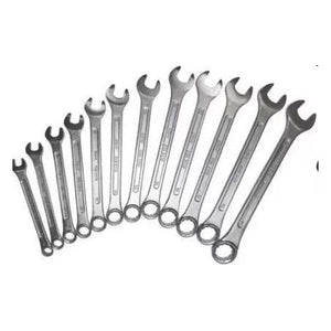 Smart Combo - 12pcs Combination Wrench Spanners Set + Wire Cutter + 9 Pieces Hex Allen Key Wrench L Shape Repair Tool Set - ht 53