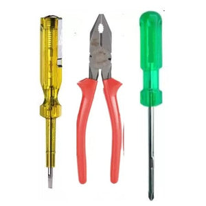 Hand Tool Kit - Combination Plier , Line Tester, 2 In 1 Screwdriver 100 mm - ht54