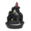 Adiyogi Smoke Fountain at Home Backflow Decorative Showpiece with 10 Cones Polyresin Incense Holder