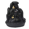 Adiyogi Smoke Fountain at Home Backflow Decorative Showpiece with 10 Cones Polyresin Incense Holder