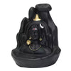 Adiyogi Smoke Fountain at Home Backflow Decorative Showpiece with 10 Cones Polyresin Incense Holder