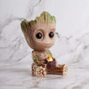 Handmade Resin Cute Baby Groot with Nest Succulent Planter/ Pen Holder