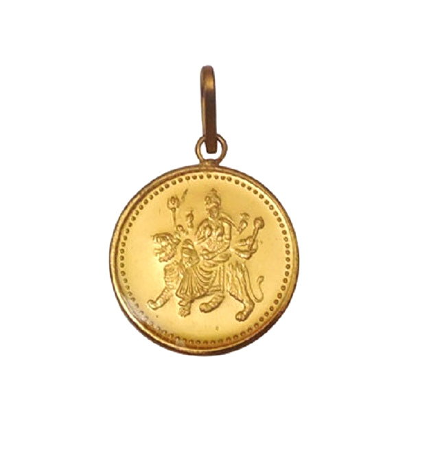 New Gold Plated Shri Navdurga Kavach with Vedic Nav Durga Yantra - Good Luck and Protection charm