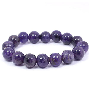 Amethyst 6 mm Crystal Stone Beads Natural Charm Bracelet Reiki Healing for Men and Women