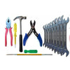 Hand Tool Kit - Plier + Tester + Steel Hammer + Screw Driver + Wire Cutter + 8Pc Spanner Set - ht6