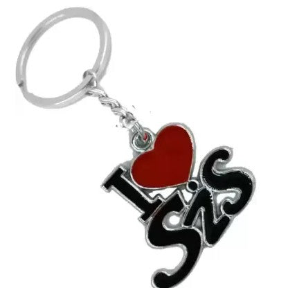 Metal I Love SIS Keychain My Sister Best Bhaidooj Raksha Bandhan Gifting For Sister Sis Metal Gifting Key Chain Multicolor Keychain