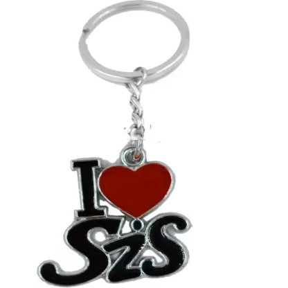 Metal I Love SIS Keychain My Sister Best Bhaidooj Raksha Bandhan Gifting For Sister Sis Metal Gifting Key Chain Multicolor Keychain