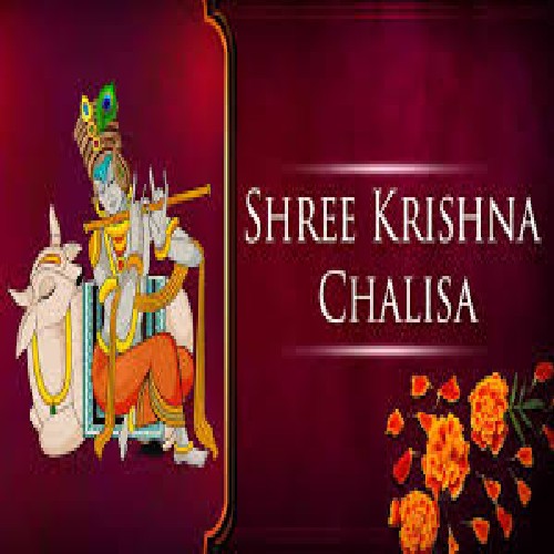 Shri Krishna Chalisa Book In Hindi Mini Size (Arti Sahit) + Gold Plated Shri Yantra Energized