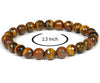 Natural Reiki Healing Tiger Eye Bracelet Natural 6 mm Beads Astrological gemstone | Positive effect | Unisex Both for Men & Women