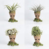 Handmade Resin Heart Groot Action Figure Planter Pen Pencil Holder Small Flower Pot for Home Office Desktop Decor