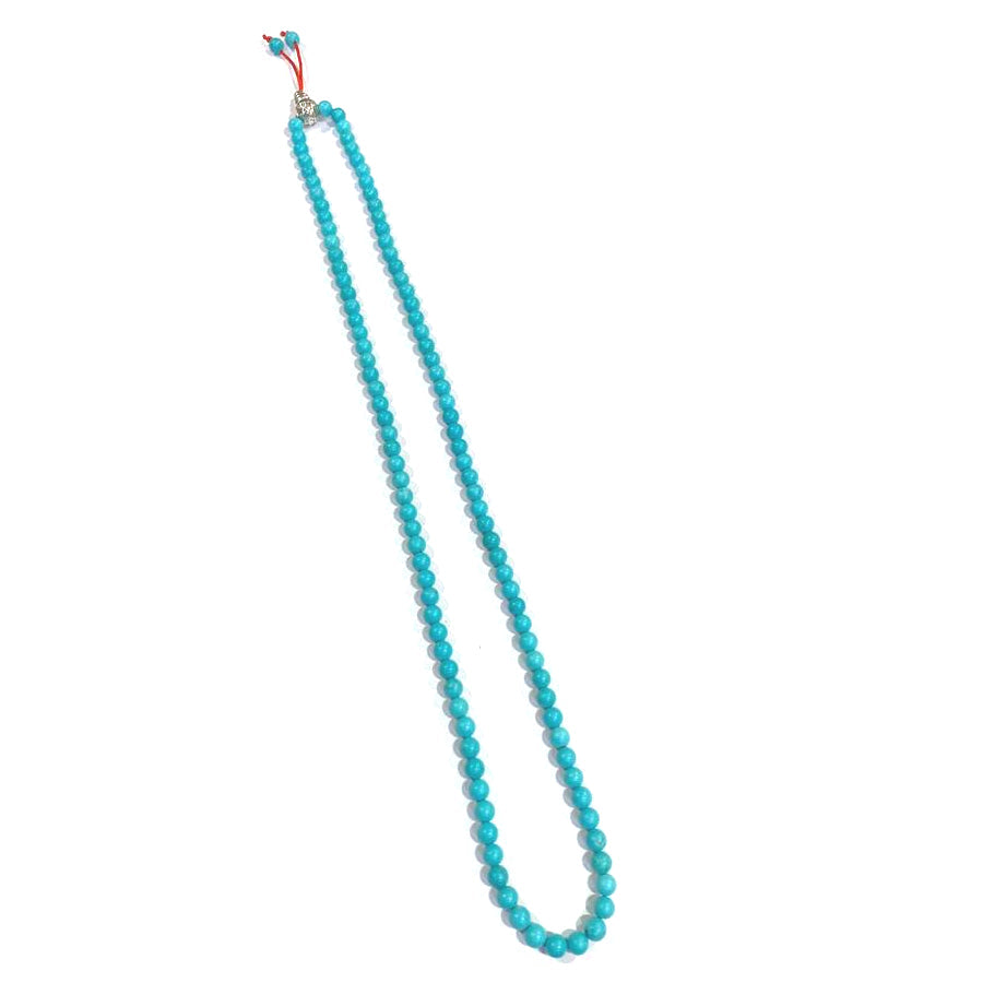 Turquoise / Firoza Jaap Mala Rosery for Pooja and Astrology (108+1 Beads; Bead Size : 6 mm)