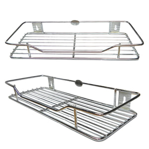 New Stainless Steel Multipurpose Rack size 6" X 18" - Easy to install - halfrate.in