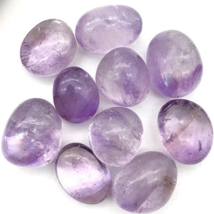 Amethyst Transparent Tumble Stone Single pc